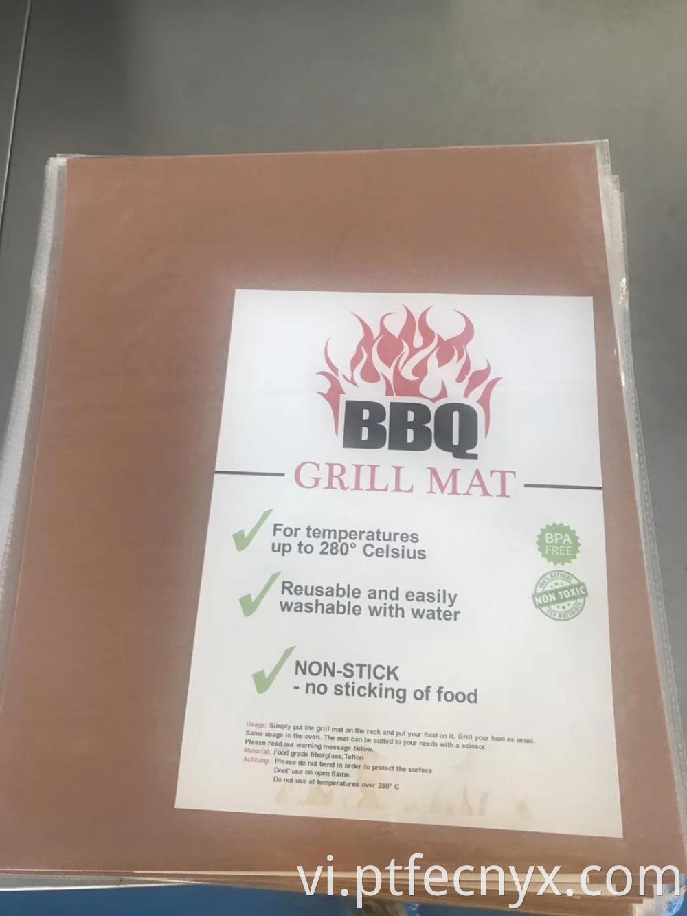 PTFE Coated Cloth BBQ Grill Mat